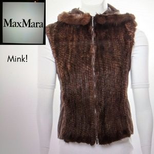 MINK MAXMARA fur VEST with hood